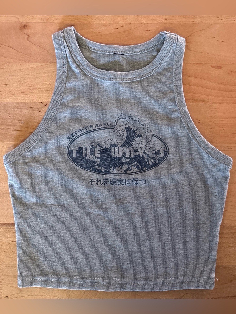 The Waves Grey Tank Top